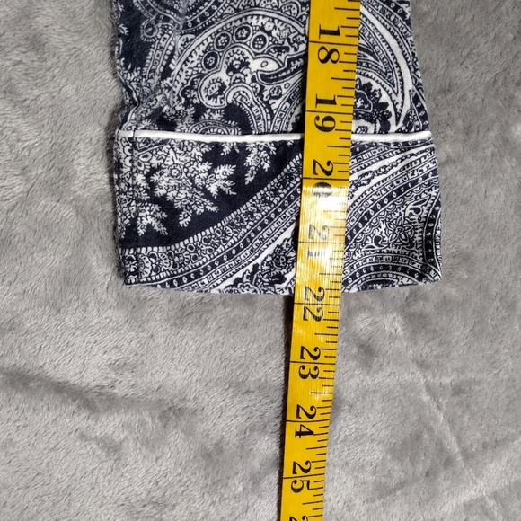 Lauren Ralph Lauren Paisley Monogram Logo Sleepshirt Women M Pajamas Loungewear - Picture 9 of 9